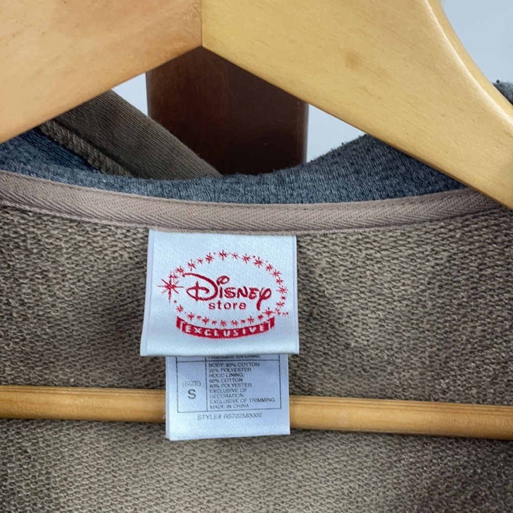 Disney Store Studio Collection Tan Grumpy Full Zip Hoodie Sweater - Picture 2 of 7